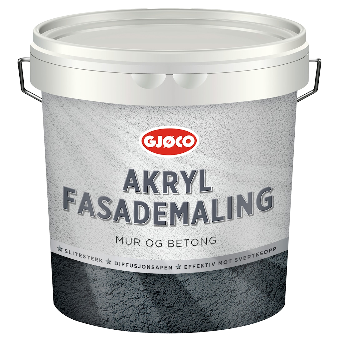 Se Facademaling Akryl: 2,7 l hos Gebenna.com