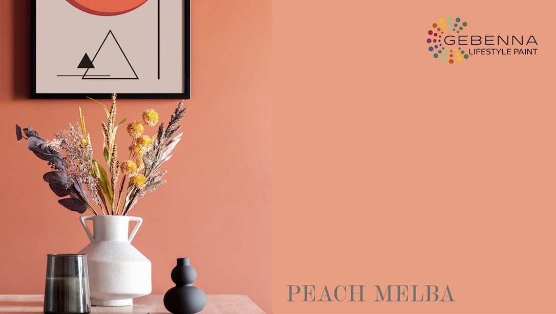Gebenna Vægmaling: Peach Melba Farveprøve