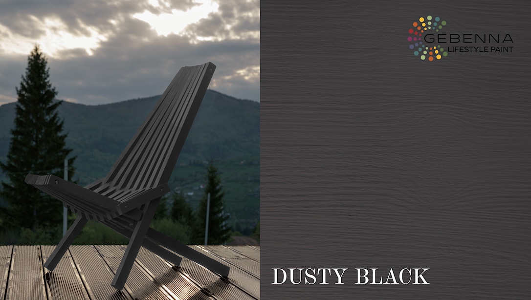Gjøco Udendørs Træmaling: Dusty Black 0,68 liter