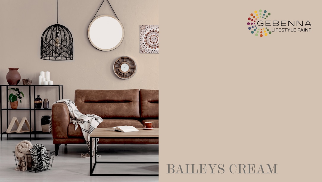 4: Gebenna Vægmaling: Baileys Cream Farveprøve