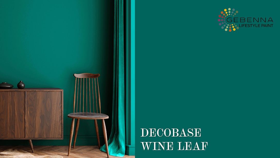 Vægmaling: Wine leaf D24