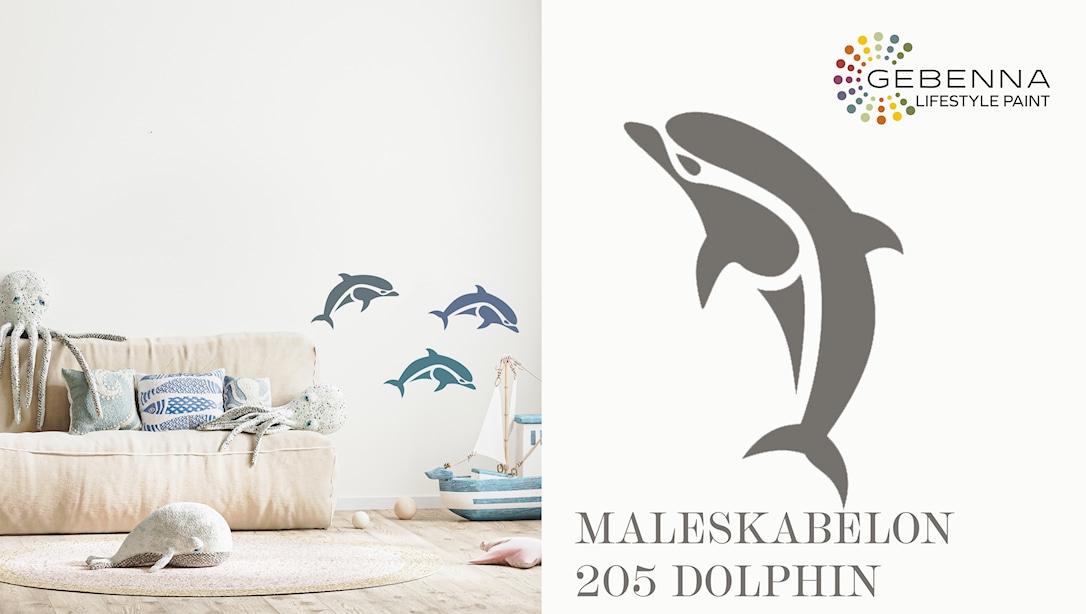 Se Maleskabelon, Delfin Nr 205 hos Gebenna.com