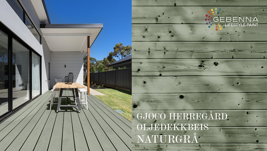 Gjøco Herregård Exclusive Oljedekkbeis: Naturgrå 9 l