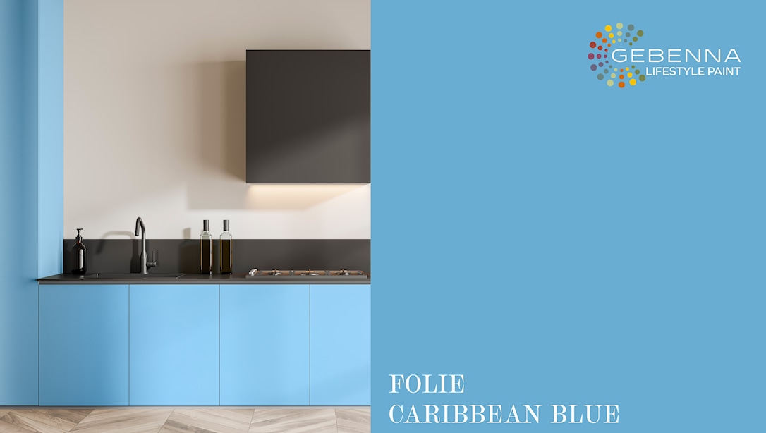 Dekorplast: Caribbean Blue 45 x 200cm