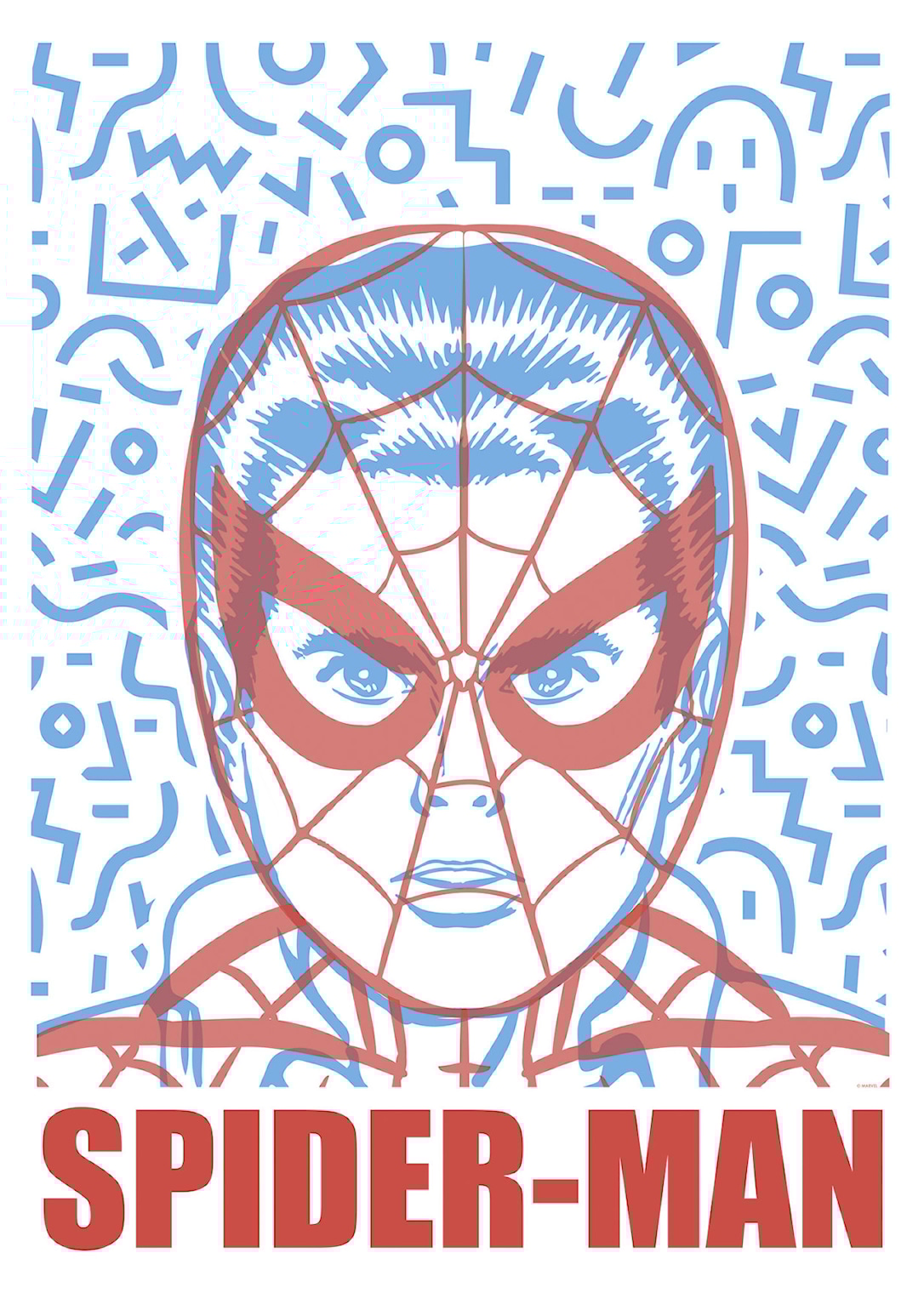 Plakat: Marvel Spider Man Face 30x40 Cm