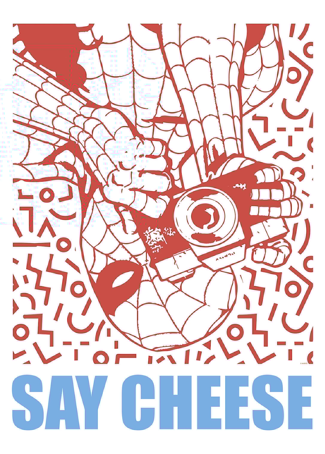 Plakat: Marvel Spider Man Say Cheese Red 30x40 Cm