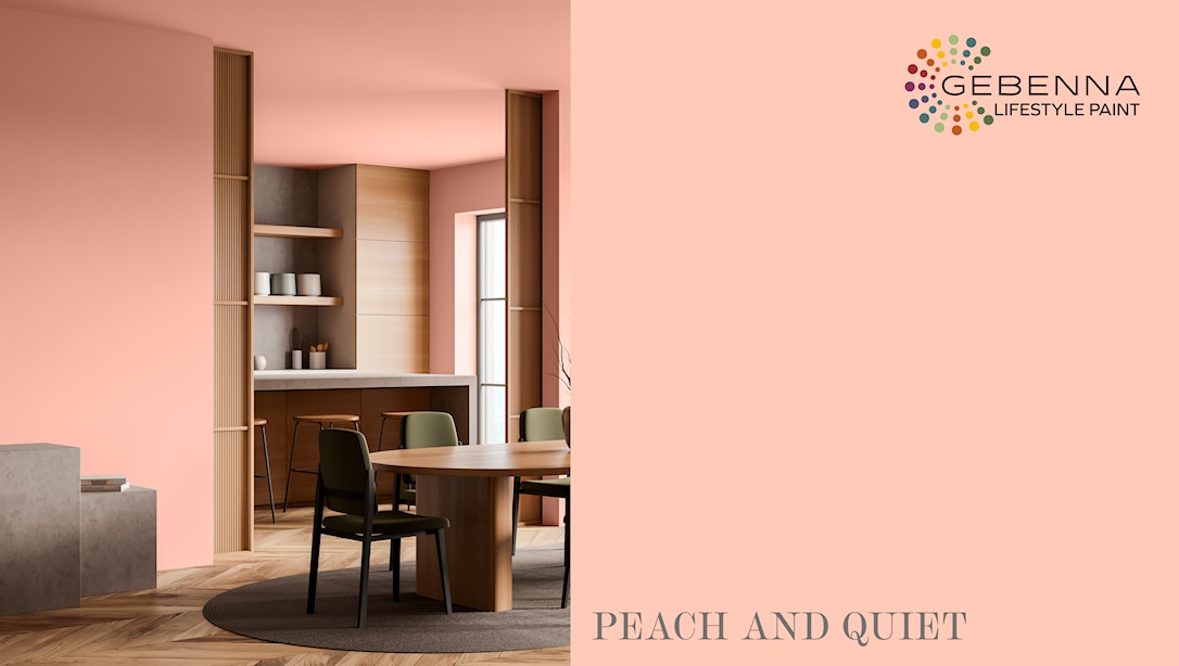 Gebenna Vægmaling: Peach and Quiet 2,7 l