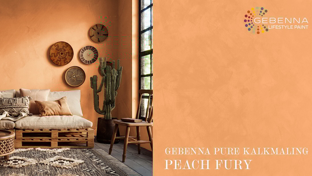 Gebenna Pure Kalkmaling: Peach Fury 0,68 l